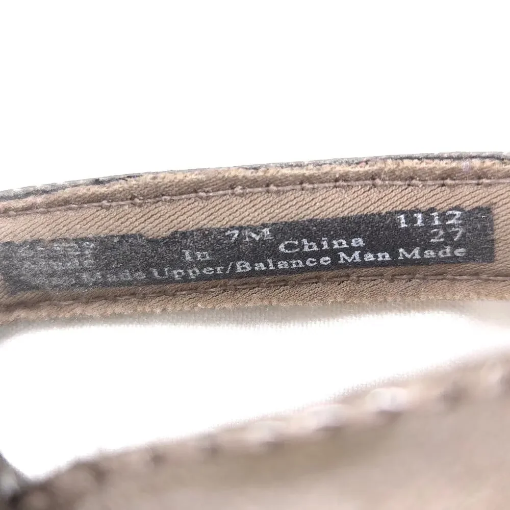 Clarks Open Toe Casual Strappy Heel Sandal Womens Size 7 68522 Bronze